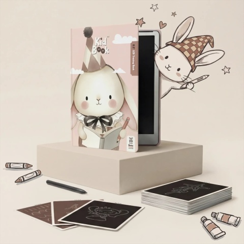 KidLupe Tablet Graficzny z kartami pracy do rysowania KidBook królik Rabbit