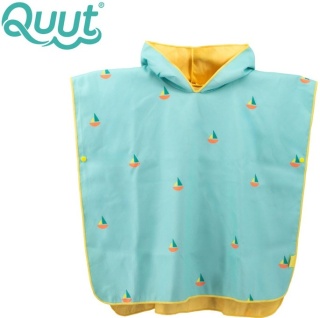 QUUT Dwustronne poncho kąpielowe dla dzieci Banana Blue