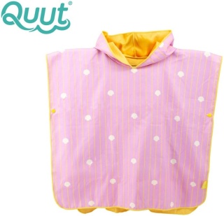 QUUT Dwustronne poncho kąpielowe dla dzieci Banana Pink