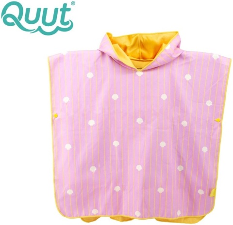 QUUT Dwustronne poncho kąpielowe dla dzieci Banana Pink