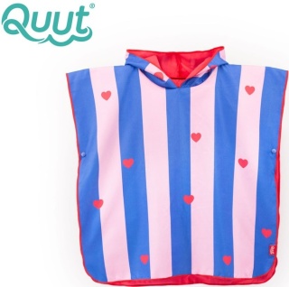 QUUT Dwustronne poncho kąpielowe dla dzieci Cherry Red