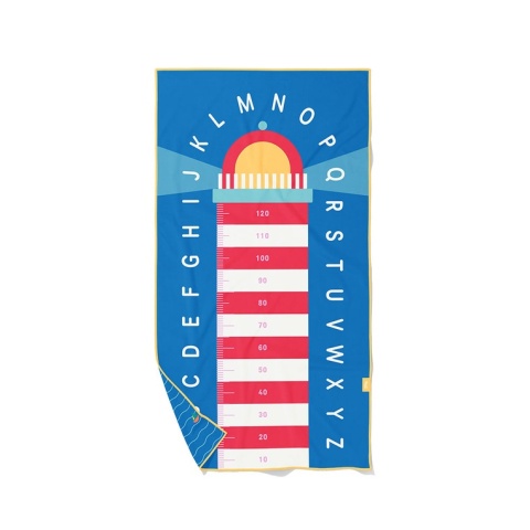 QUUT Dwustronny ręcznik plażowy PlayTowels L (180 x 100cm) Lighthouse Blue