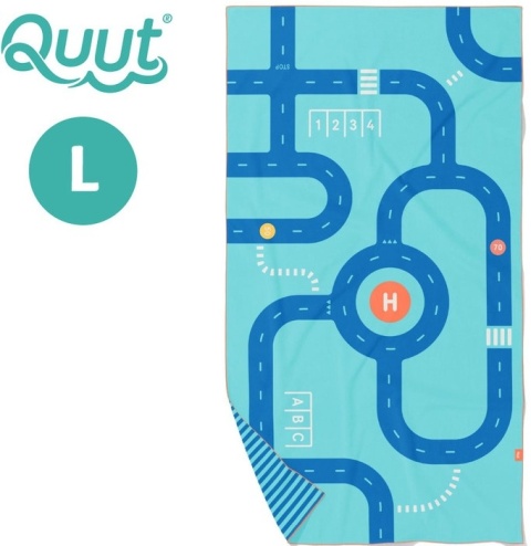 QUUT Dwustronny ręcznik plażowy PlayTowels L (180 x 100cm) Road