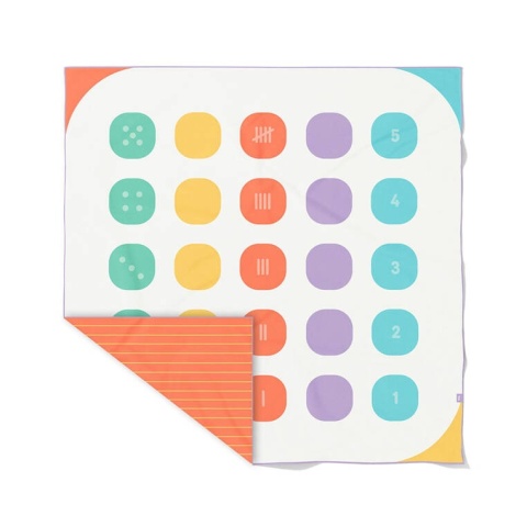 QUUT Dwustronny ręcznik plażowy PlayTowels XL (180 x 180cm) Balancing Game
