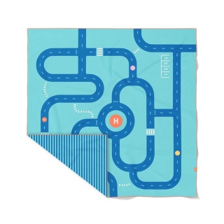 QUUT Dwustronny ręcznik plażowy PlayTowels XL (180 x 180cm) Road