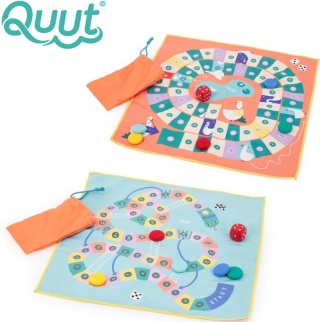 QUUT Podróżny zestaw gier 2w1 Węże i Drabiny oraz Gra w Gęsi wodoodporny Travel Game