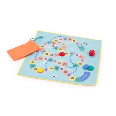 QUUT Podróżny zestaw gier 2w1 Węże i Drabiny oraz Gra w Gęsi wodoodporny Travel Game