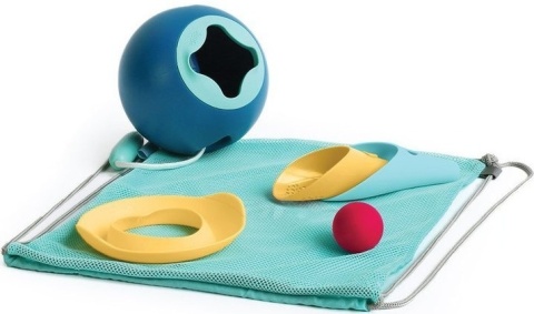 QUUT Set plażowy Mini Ballo + Cuppi + Magic Shapers Heart w worku