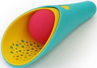 QUUT Zestaw 2 łopatek wielofunkcyjnych z piłeczką Cuppi Banana Blue
