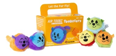 Toobzters Pluszowe Piłeczki Zwierzątka do Dmuchawy Air Toobz Fat Brain Toys