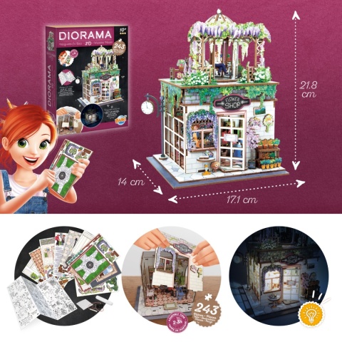 Zrób to sam DIORAMA - kwiaciarnia