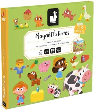 Janod Magnetyczna układanka Farma Magneti'stories 3+