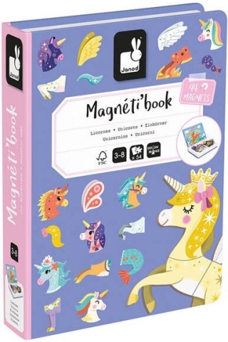 Janod Magnetyczna układanka Jednorożec Magnetibook 3-8 lat
