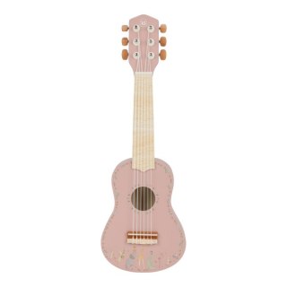Little Dutch Drewniana gitara różowa Safari Friends FSC