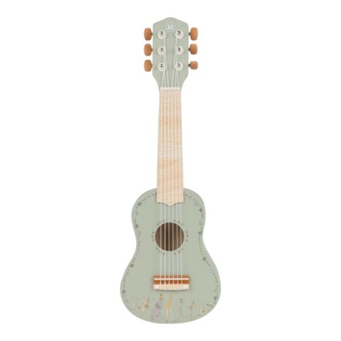 Little Dutch Drewniana gitara zielona Safari Friends FSC