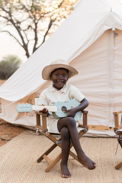 Little Dutch Drewniana gitara zielona Safari Friends FSC
