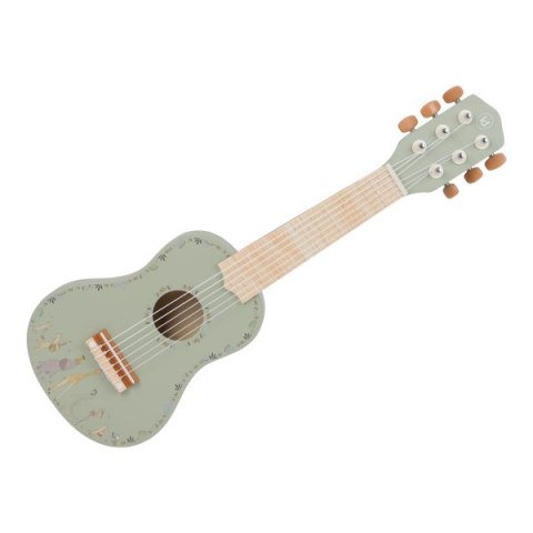 Little Dutch Drewniana gitara zielona Safari Friends FSC