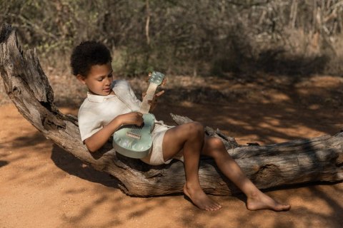 Little Dutch Drewniana gitara zielona Safari Friends FSC