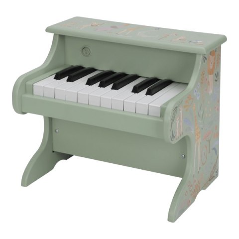 Little Dutch Drewniane pianino zielone Safari Friends FSC