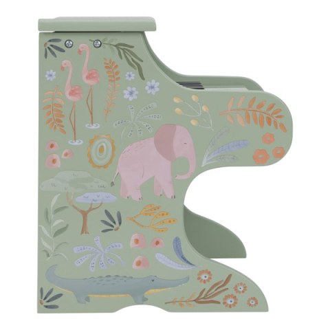 Little Dutch Drewniane pianino zielone Safari Friends FSC