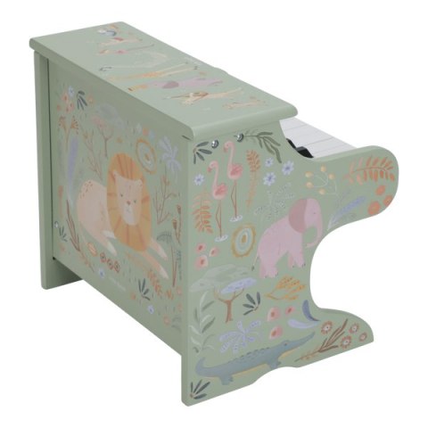 Little Dutch Drewniane pianino zielone Safari Friends FSC