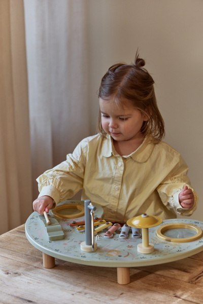 Little Dutch Drewniany stolik muzyczny Safari Friends FSC
