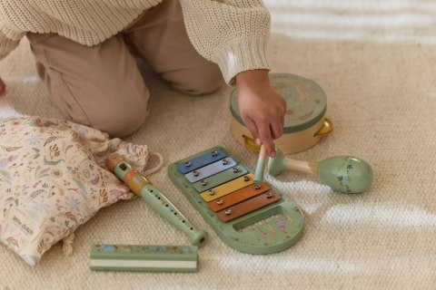 Little Dutch Zestaw drewnianych instrumentów zielony Safari Friends FSC