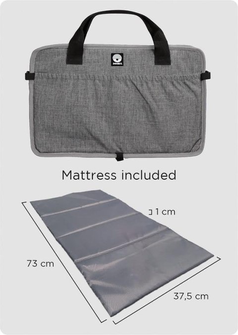 Dooky Traveller składany materac podróżny grey