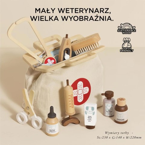 Le Toy Van Drewniany zestaw lekarza weterynarza, zabawka dla dzieci, Le Toy Van