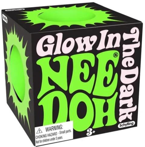 NeeDoh GLOW IN THE DARK sensoryczny gniotek świecący w ciemności Schylling - zielony