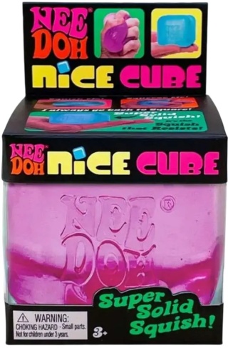 NeeDoh Gniotek sensoryczny Nice Cube Schylling - różowy