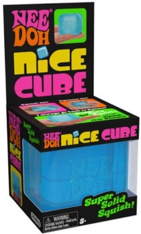 NeeDoh Gniotek sensoryczny Nice Cube Schylling - niebieski