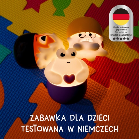 EGGY'S MYSTERY LIGHTS MONSTERS- Mini lampka niespodzianka brelok świeci Eggy&Friend