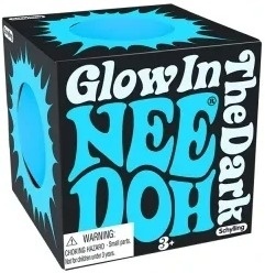 NeeDoh Schylling Gniotek Teenie Singles, Glow In The Dark MINI,1szt.