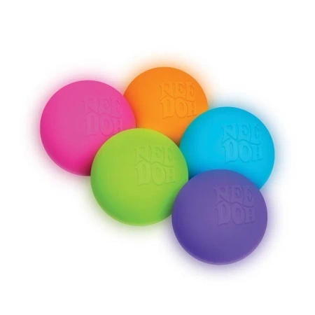 NeeDoh Schylling Gniotek Teenie Singles, Glow In The Dark MINI,1szt.