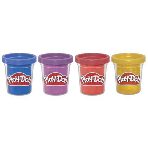 PLAY-DOH 4Pak Metalicznych Kolorów, zabawka kreatywna