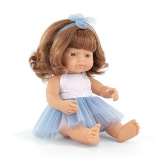 Miniland Lalka w ubranku dziewczynka Europejka rude włosy 38cm - Moi przyjaciele i ja