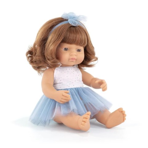 Miniland Lalka w ubranku dziewczynka Europejka rude włosy 38cm - Moi przyjaciele i ja