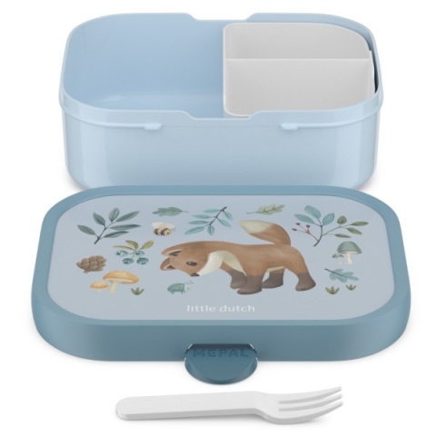 Little Dutch Zestaw lunchbox i bidon dla dzieci do przedszkola Mepal Forest Friends