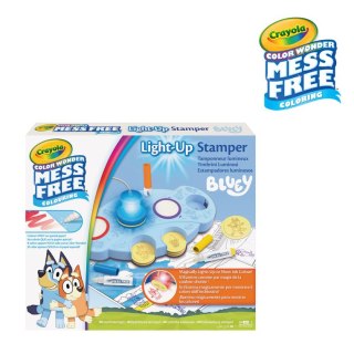 Crayola Podświetlane stemple dla dzieci niebrudzące Color Wonder Mess Free Bluey 3+