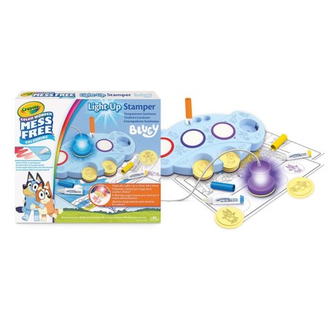 Crayola Podświetlane stemple dla dzieci niebrudzące Color Wonder Mess Free Bluey 3+