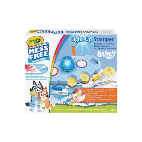 Crayola Podświetlane stemple dla dzieci niebrudzące Color Wonder Mess Free Bluey 3+