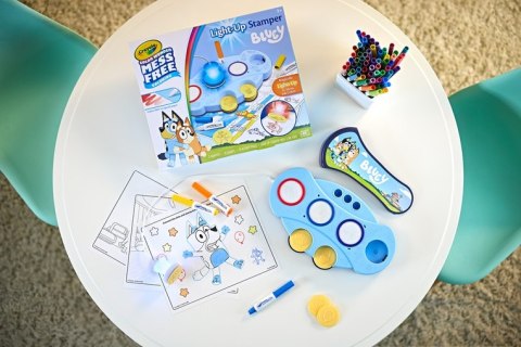 Crayola Podświetlane stemple dla dzieci niebrudzące Color Wonder Mess Free Bluey 3+
