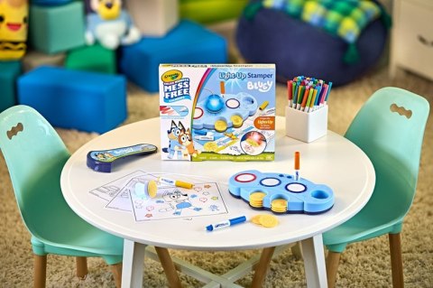 Crayola Podświetlane stemple dla dzieci niebrudzące Color Wonder Mess Free Bluey 3+