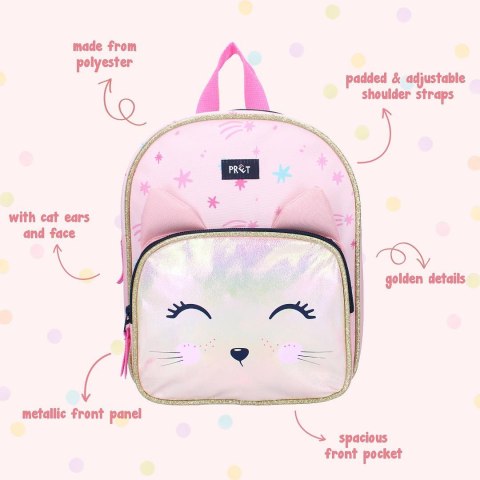 PRET Plecak dla dzieci Kotek Giggle pastel pink