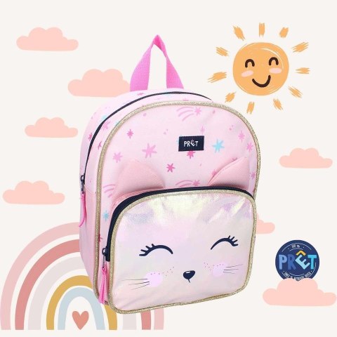 PRET Plecak dla dzieci Kotek Giggle pastel pink