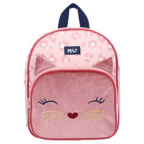 PRET Plecak dla dzieci Kotek Giggle velvet pink