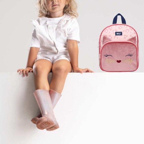 PRET Plecak dla dzieci Kotek Giggle velvet pink