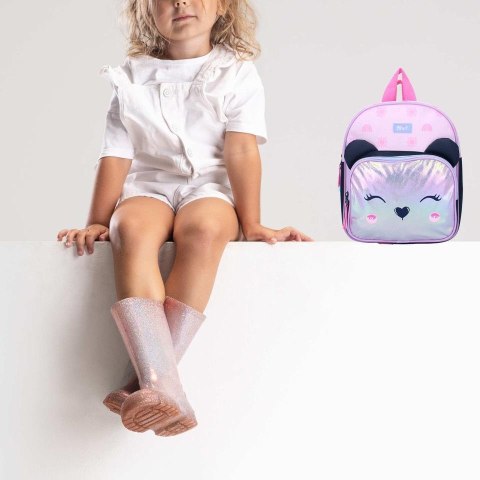 PRET Plecak dla dzieci Miś Giggle lila pink