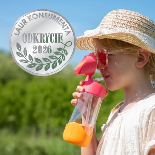 B.box Butelka tritanowa ze słomką do szkoły przedszkola 450 ml Spearmint
